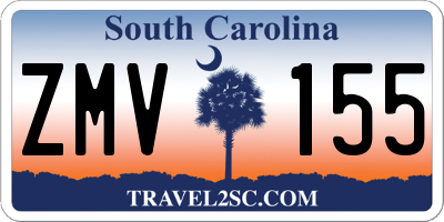 SC license plate ZMV155