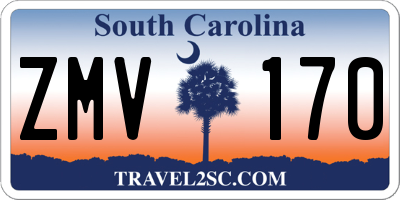 SC license plate ZMV170