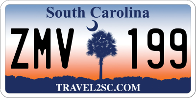 SC license plate ZMV199