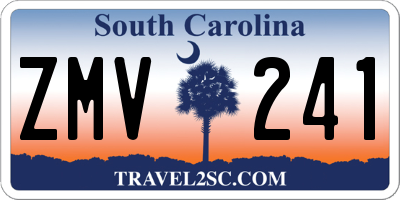 SC license plate ZMV241