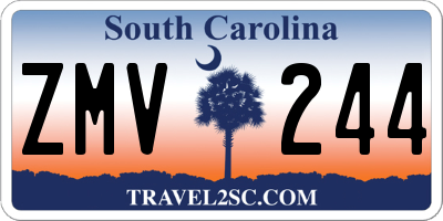SC license plate ZMV244