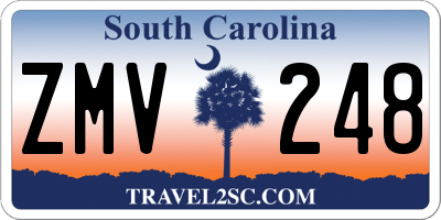 SC license plate ZMV248