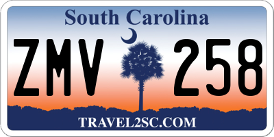 SC license plate ZMV258