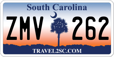 SC license plate ZMV262