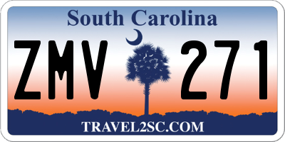 SC license plate ZMV271
