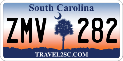 SC license plate ZMV282