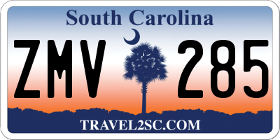 SC license plate ZMV285