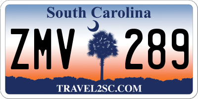 SC license plate ZMV289