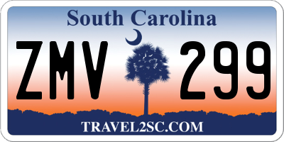 SC license plate ZMV299