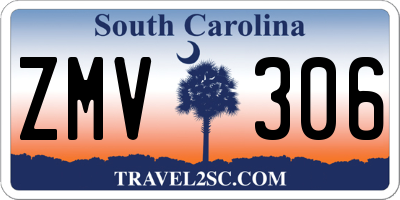 SC license plate ZMV306