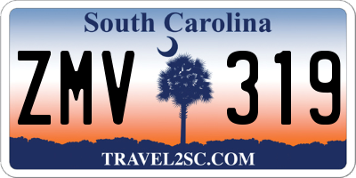 SC license plate ZMV319
