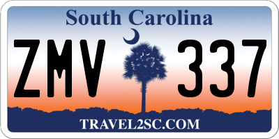SC license plate ZMV337