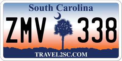 SC license plate ZMV338