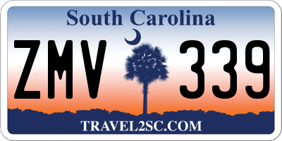 SC license plate ZMV339