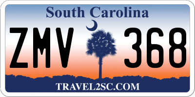SC license plate ZMV368