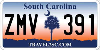 SC license plate ZMV391