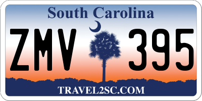 SC license plate ZMV395