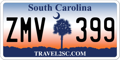 SC license plate ZMV399