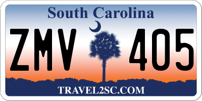 SC license plate ZMV405