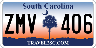 SC license plate ZMV406