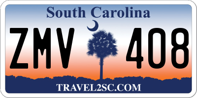 SC license plate ZMV408