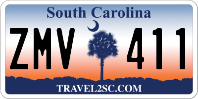 SC license plate ZMV411