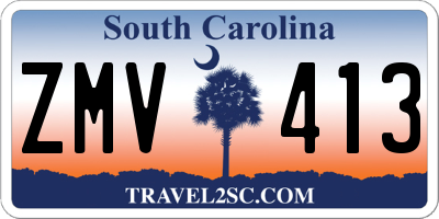 SC license plate ZMV413