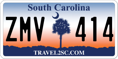 SC license plate ZMV414