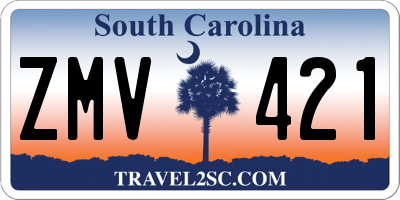 SC license plate ZMV421