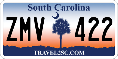 SC license plate ZMV422