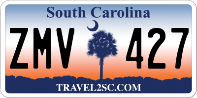 SC license plate ZMV427