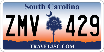 SC license plate ZMV429