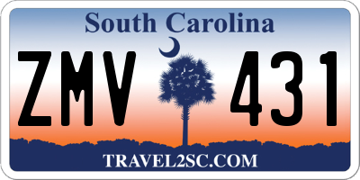 SC license plate ZMV431