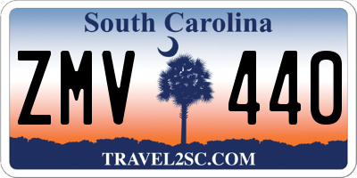 SC license plate ZMV440