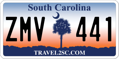 SC license plate ZMV441
