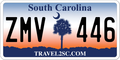 SC license plate ZMV446