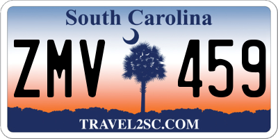 SC license plate ZMV459