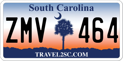 SC license plate ZMV464