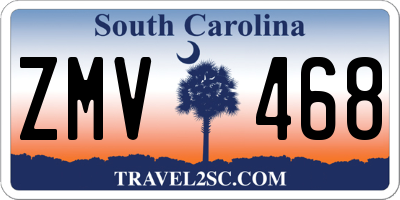 SC license plate ZMV468
