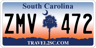 SC license plate ZMV472