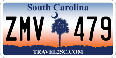 SC license plate ZMV479