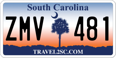 SC license plate ZMV481