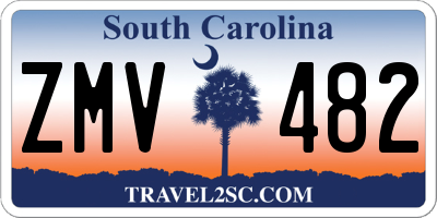 SC license plate ZMV482
