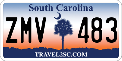 SC license plate ZMV483