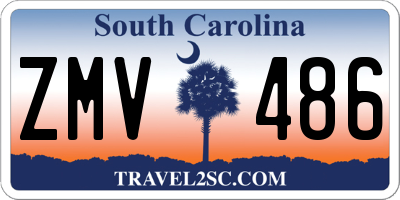 SC license plate ZMV486
