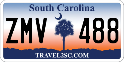 SC license plate ZMV488