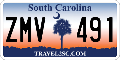 SC license plate ZMV491