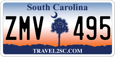 SC license plate ZMV495