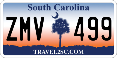 SC license plate ZMV499