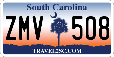 SC license plate ZMV508